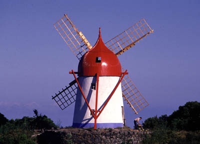 Azoren Graciosa Windmühle