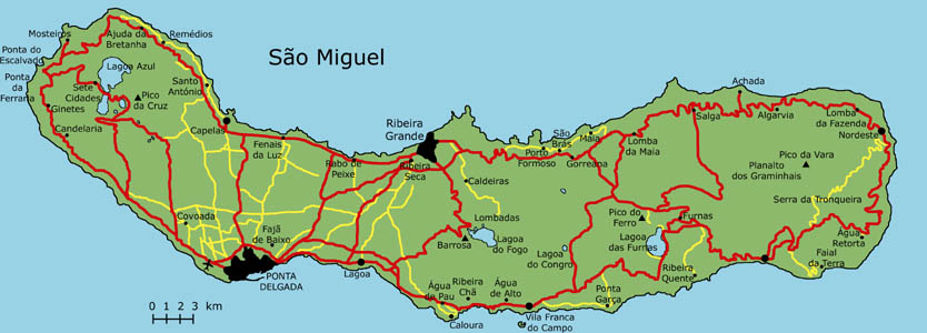 Sao Miguel Karte